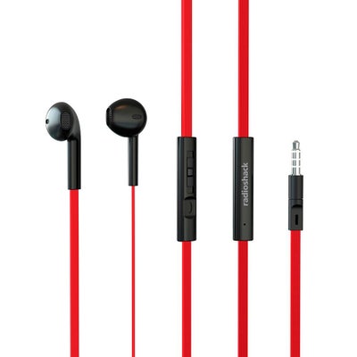 Audífonos RadioShack Estéreo In Ear Rojo y Negro